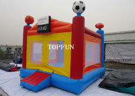 Смешные малыши брезента PVC скача дом замка раздувной оживлённый с футболом