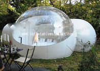 Semi прозрачный раздувной шатер пузыря с белым тоннелем 2 для гостиницы