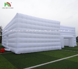 Высококачественный светодиодный кубический праздник ночной клуб палатка белый надувный ночной клуб для вечеринки