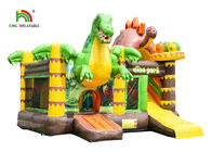 Подгонянные дом прыжка динозавров размера раздувные/надувной замок малыша с скольжением