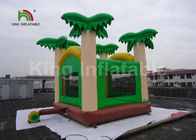 детей кокосовой пальмы 5кс4.5м замок зеленых раздувные скача/дом прыжка крупного плана