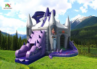 Замок пурпурного дракона раздувной скача с скольжением для дня рождения